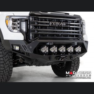 GMC Sierra 2500 Bomber Front Bumper w/ 5 LP6 Round LED Lights